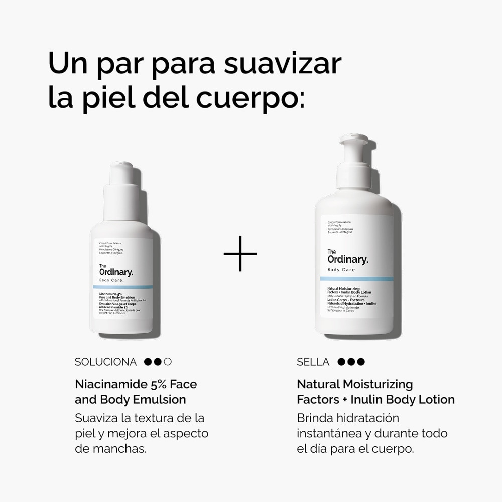 NIACINAMIDE 5% FACE AND BODY (EMULSI&Oacute;N PARA ROSTRO Y CUERPO CON NIACINAMIDA)